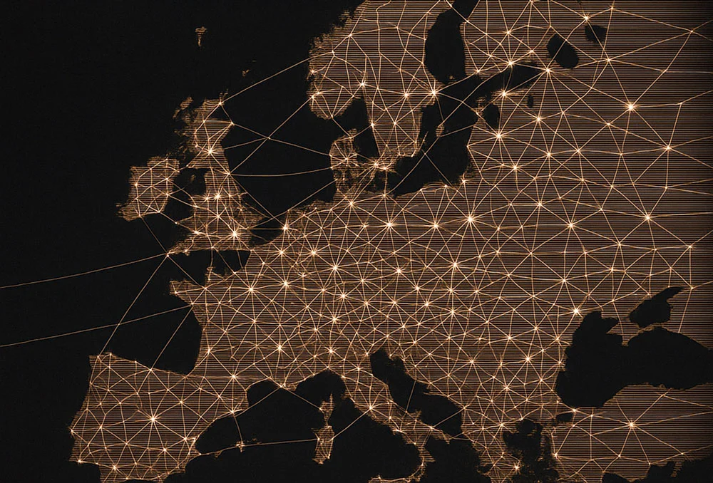Network map of European recovery operations